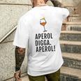 Aperol Digga Aperol Spritz Gray T-Shirt mit Rückendruck Geschenke für Ihn