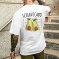 Avocado Sleep Schlavocado Pyjamas Sleeping T-Shirt mit Rückendruck Geschenke für Ihn
