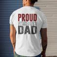 Awesome Distressed Proud Gymnastics Dad Mens Back Print T-shirt Gifts for Him