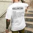 Ballantine Name Definition Customized Men's Men's T-shirt Back Print Gifts for Him
