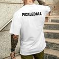 Ballsport Rentner Rente Pickleball T-Shirt mit Rückendruck Geschenke für Ihn