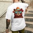 Bär Papa Bear Papaatertagsgeschenk Für Papa Spruch Lustig T-Shirt mit Rückendruck Geschenke für Ihn