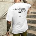 Bartender Bartender Bartender Bartender S T-Shirt mit Rückendruck Geschenke für Ihn