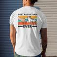 Best Aussie Papa Ever Australian Shepherd Dad Aussie Dad Mens Back Print T-shirt Gifts for Him