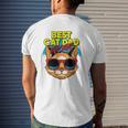 Best Cat Dad Ever Cat Lovers Mens Back Print T-shirt Gifts for Him