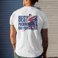 Best Pucking Dad Ever Hockey Lover Mens Back Print T-shirt Gifts for Him