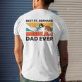 Best Saint Bernard Dad Ever St Bernard Mens Back Print T-shirt Gifts for Him