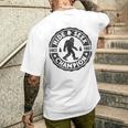 Bigfoot Hide And Seek Champion Sasquatch Retro Vintage Men's T-shirt Back Print Gifts for Him