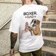 Boxer Dog Papa T-Shirt mit Rückendruck Geschenke für Ihn