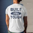 Built Dad Tough American Independence Day 4Th Of July Mens Back Print T-shirt Gifts for Him