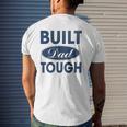 Built Dad Tough Build Dad Car Guys Mechanic Workout Gym Mens Back Print T-shirt Gifts for Him