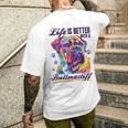 Bullmastiff Hunderasse Das Leben Ist Besser Mit Einem Bullmastiff T-Shirt mit Rückendruck Geschenke für Ihn