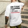 How To Bunt Don't Hit A Dinger Baseball Softball Men Men's T-shirt Back Print Gifts for Him
