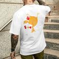 Chicken Daddy Father's Day Men's T-shirt Back Print Gifts for Him
