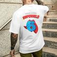 Children's 6Th Birthday Dieser Kleine Superheld Ist 6 Jahre Alt Held T-Shirt mit Rückendruck Geschenke für Ihn