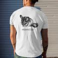 Chinchillin Chinchilla Animal Lover Graphic Vintage Cool Mens Back Print T-shirt Gifts for Him