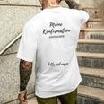 Confirmation Guest List Confirmants T-Shirt mit Rückendruck Geschenke für Ihn