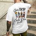 Costa Rica Girls Trip 2024 Birthday Squad Vacation Party Men's T-shirt Back Print Gifts for Him