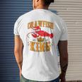 Crawfish King Crawfish Boil Party Festival Mens Back Print T-shirt Gifts for Him