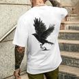 Cuervo Pájaro Cuervo Tatuaje Camiseta Hombre Estampado Espalda Regalos para él