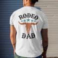 Dad 1St First Birthday Cowboy Western Rodeo Party Matching Men's T-shirt Back Print Gifts for Him
