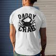 Dad Father's Day Daddy Crab Mens Back Print T-shirt Gifts for Him