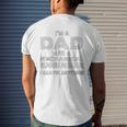 I Am A Dad And A Mechanical Engineer Mens Back Print T-shirt Gifts for Him
