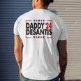 Daddy'24 Desantis Make America Florida Mens Back Print T-shirt Gifts for Him