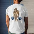 Deadlifting Sasquatch Bigfoot Weightlifting Workout Mens Back Print T-shirt Gifts for Him Deadlifting Sasquatch Bigfoot Weightlifting Workout Mens Back Print T-shirt Gifts for Him