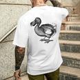 Dodo Bird Print T-Shirt mit Rückendruck Geschenke für Ihn