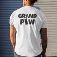 Dog Grandpa French Bulldog Grand Paw Lovers Grandpaw Mens Back Print T-shirt Gifts for Him