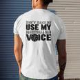 Dont Make Me Use My Basketball Dad Mens Back Print T-shirt Gifts for Him