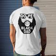 Dope Black Dad Beared Man Father's Day Mens Back Print T-shirt Gifts for Him
