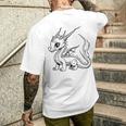 Dragon Ausmalen Und Selbst Bemalen Paint T-Shirt mit Rückendruck Geschenke für Ihn