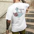 Driven To Read Pigeon Library Reading Books Men's T-shirt Back Print Gifts for Him
