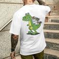 Drôle Licorne Sur Dinosaure Mignons Enfants Et Adultes T-shirt imprimé au dos Cadeaux pour lui