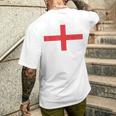 England 2021 Flag Love Soccer Football Fans Support Men's T-shirt Back Print Gifts for Him