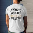 Eye Rolling Is My Cardio Workout Gym Exercise Mens Back Print T-shirt Gifts for Him