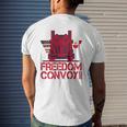 Freedom Convoy 2022 Support Our Truckers Convoy Mens Back Print T-shirt Gifts for Him