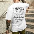 Fresh Farm Carrots Vintage Springtime Easter Men's T-shirt Back Print Gifts for Him