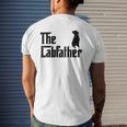 Coolest Lab Dad For Black Labrador Dog Lover Men Mens Back Print T-shirt Gifts for Him