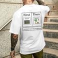 I Am Earning A Summer Break Teacher Men's T-shirt Back Print Gifts for Him