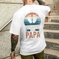 Für Papa Zur Geburt Frischgebackener Papa Retro T-Shirt mit Rückendruck Geschenke für Ihn