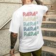 Für Papa Zur Geburt Zweites Kind Papa Hoch 2 T-Shirt mit Rückendruck Geschenke für Ihn