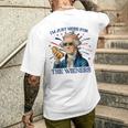 George Washington Hot Dog Just Here For The Wieners Men's T-shirt Back Print Gifts for Him