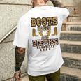Girls Trip Nashville 2024 Boots Booze & Besties Weekend Men's T-shirt Back Print Gifts for Him