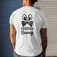 Grandpa Bunny Mens Back Print T-shirt Gifts for Him