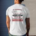 Grandparents My Grandkids Laugh Because They Think I'm Crazy Mens Back Print T-shirt Gifts for Him