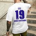 Greece Sauf Koma Saufenidis S T-Shirt mit Rückendruck Geschenke für Ihn