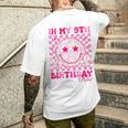 Groovy In My 9Th Birthday Era Nine 9 Years Old Birthday Men's T-shirt Back Print Gifts for Him